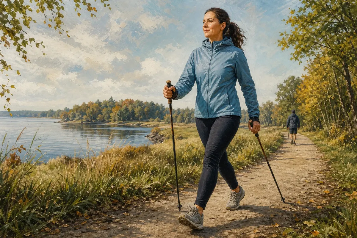 Nordic walking w Dąbrowie Górniczej: propozycje tras do marszu z kijkami